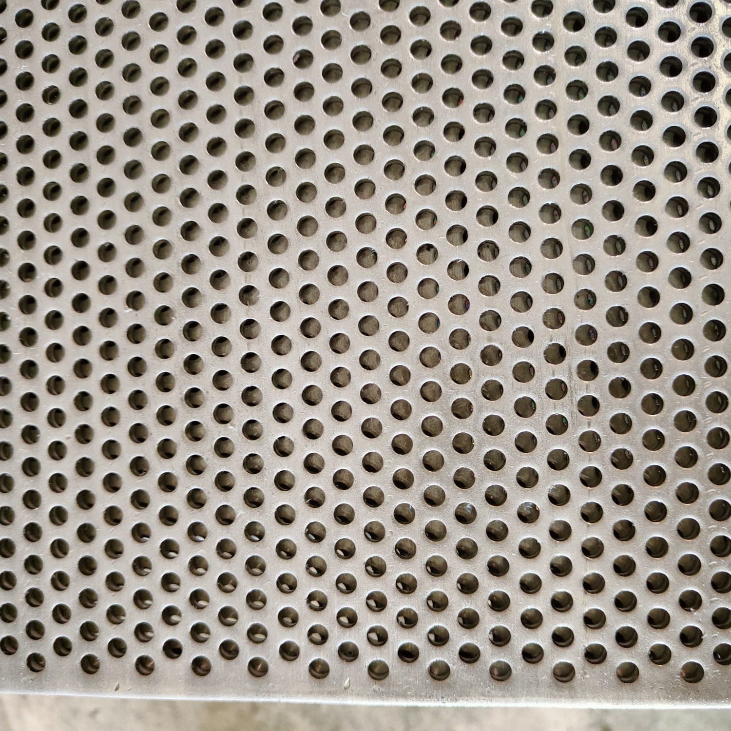 chapa perforada aluminio